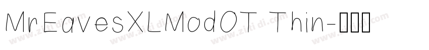 MrEavesXLModOT Thin字体转换